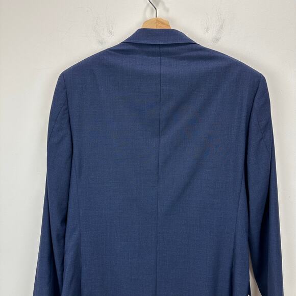 J.Crew Ludlow Slim Fit Suit Jacket Italian Loro Piana Wool Deep Pacific 39R NWT - Picture 10 of 16